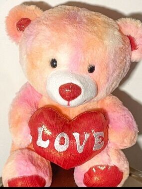 "Love",Plush Teddy Bear, 12”